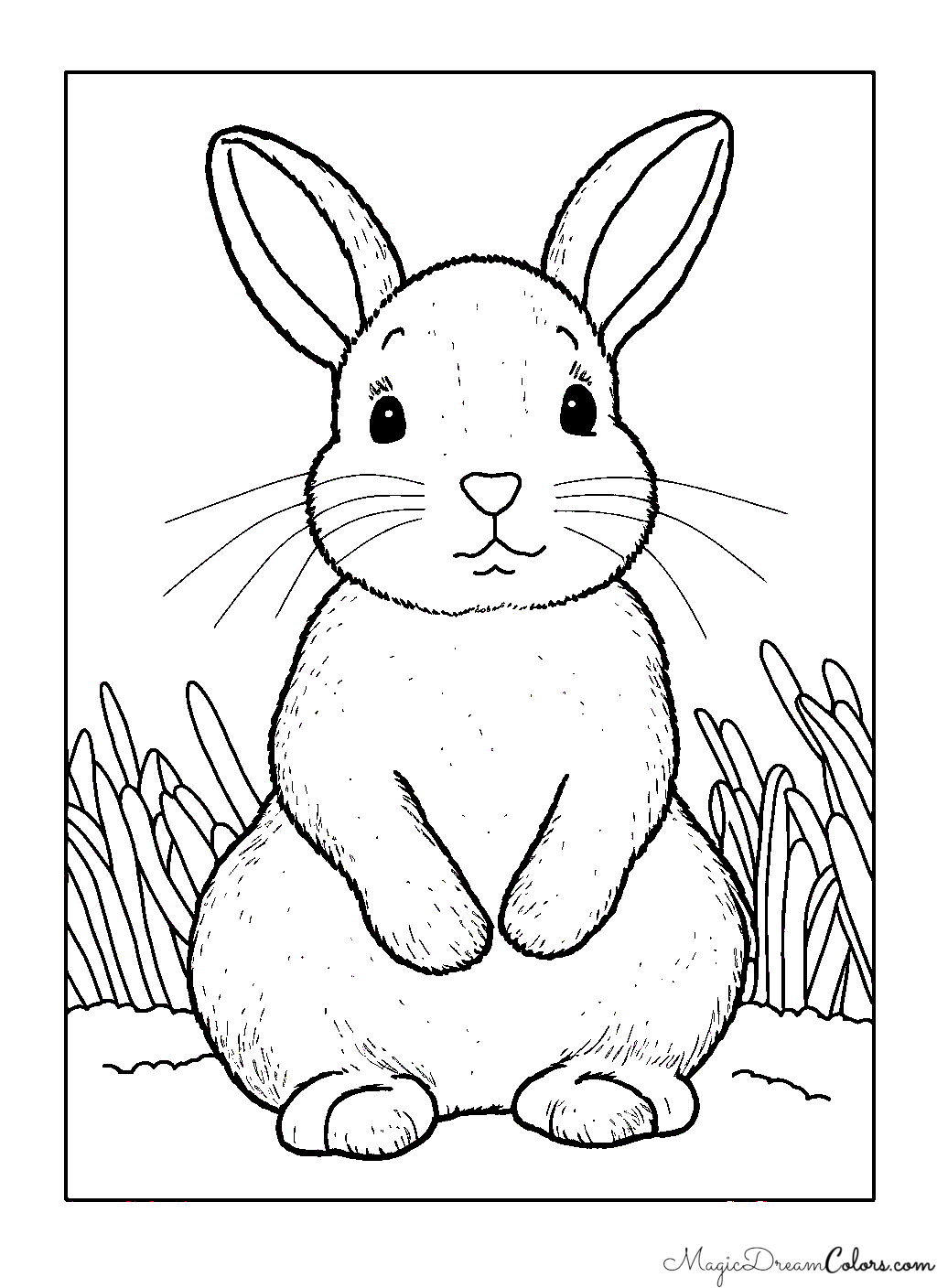 gratis malvorlage Hase | | MagicDreamColors